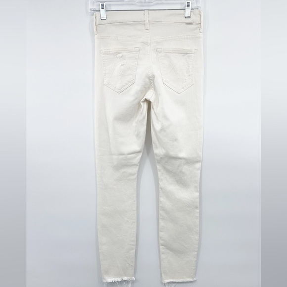 Mother The Looker high waisted ankle Tea and biscuits Cream Jeans size 25 - Picture 8 of 9